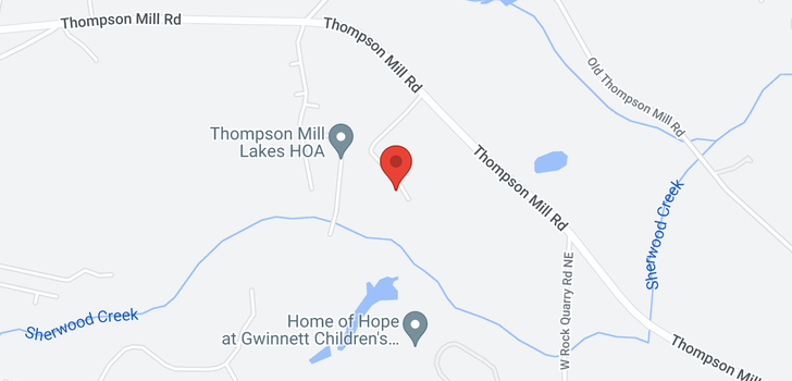map of 3420 Thompson Mill Road